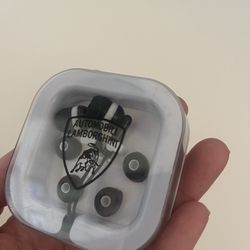 Lamborghini Vintage New earbuds Black White