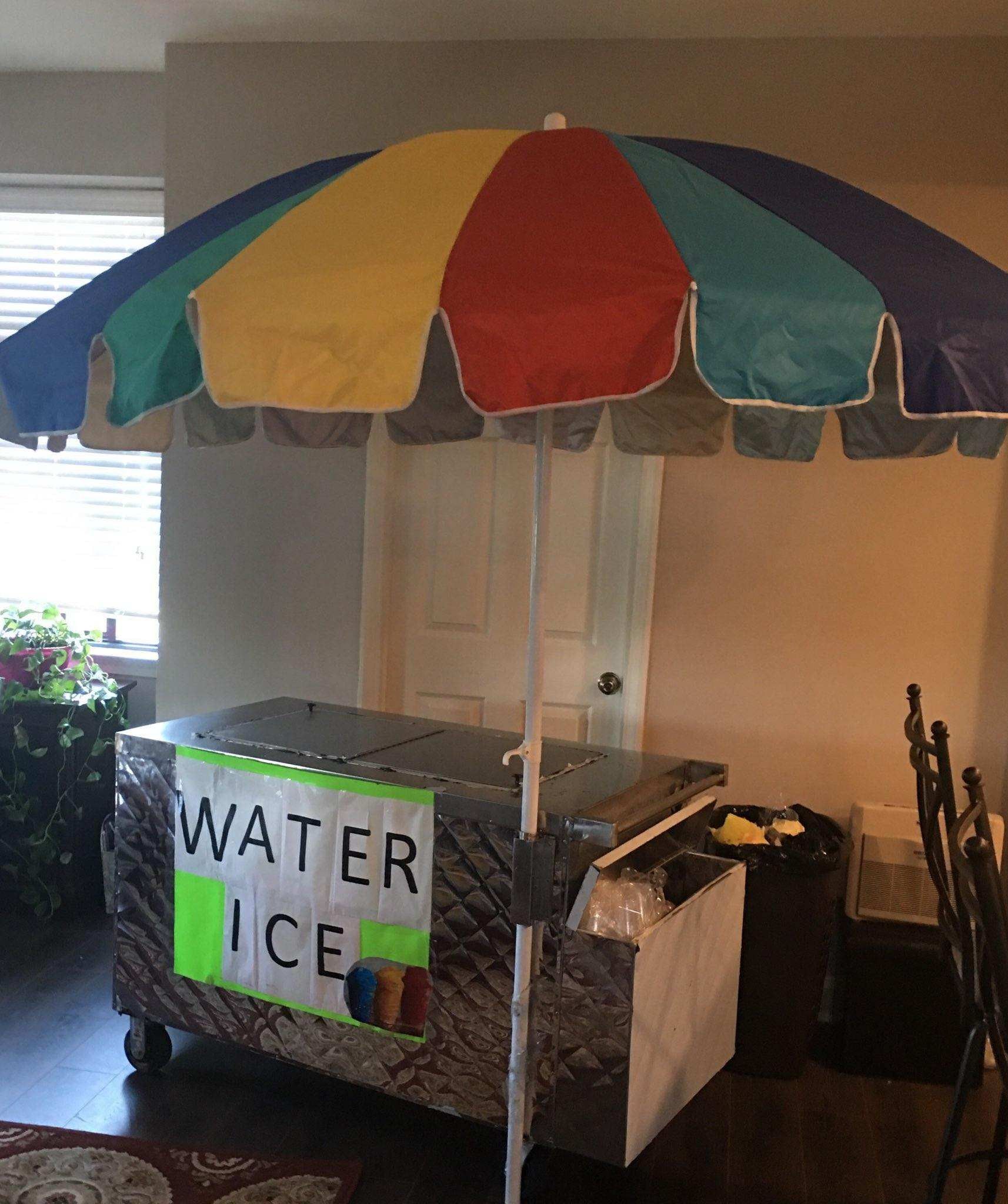 Dry ice water ice cart