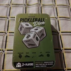 Pickleball Dice game first edition rare brand new Rare