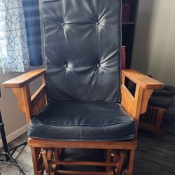 Rocking Chair with Matching Sliding Ottoman 