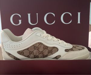 New Men’s Gucci re-web sneakers white US size 10