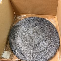 Juliska Delft Blue Straw Loop Around Placemat 16” W, Set Of 4