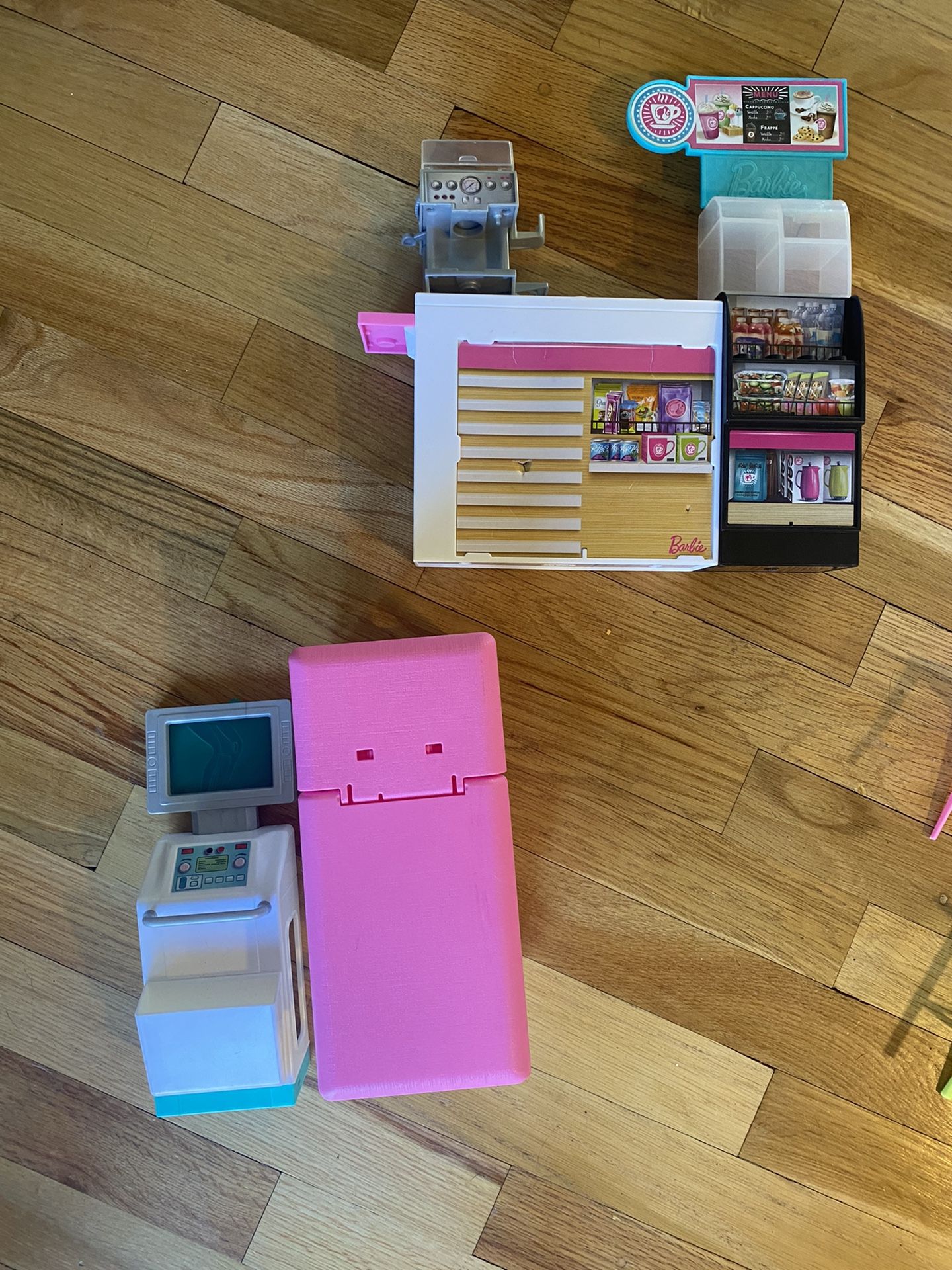 Barbie Lot - Medical, Ice Cream Shop, Clothes, Furniture