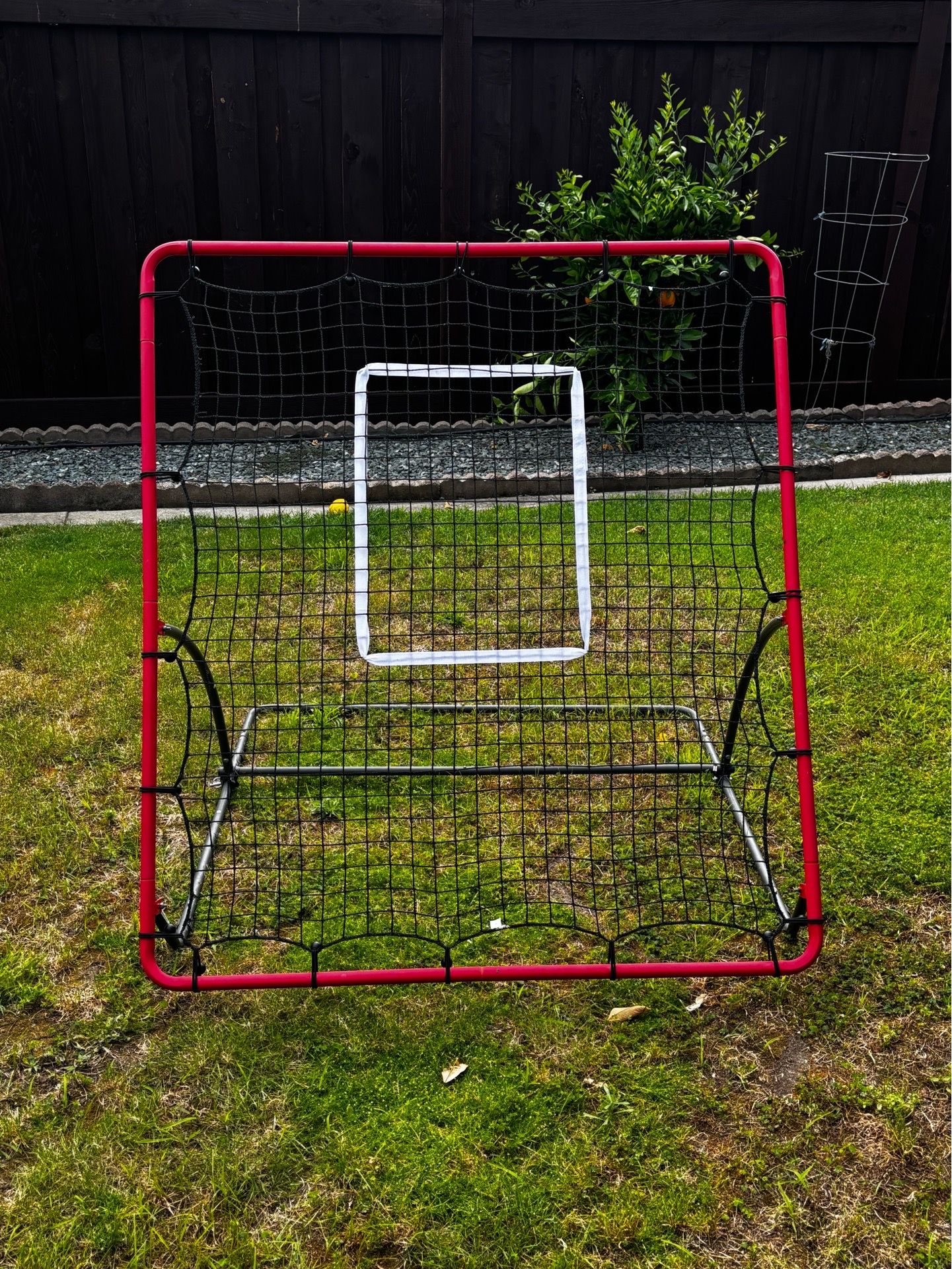Heavy Duty Baseball Rebounder Net Pitchback, Baseball and Softball Bounce Back Net for Ground, Line Drive, Fly Ball Return Settings Fielding Trainer