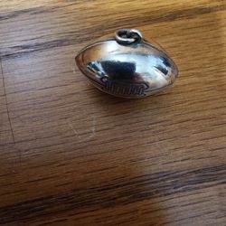 Sterling Silver Football Charm/Pendant
