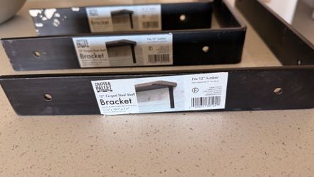 12 in forged steel brackets x3