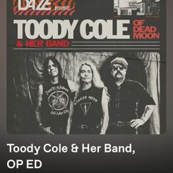 CONCERT TICKET Toody Cole Of Dead Moon