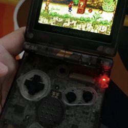 IPS Screen - Clear Shell - Gameboy Advance sp + Games 