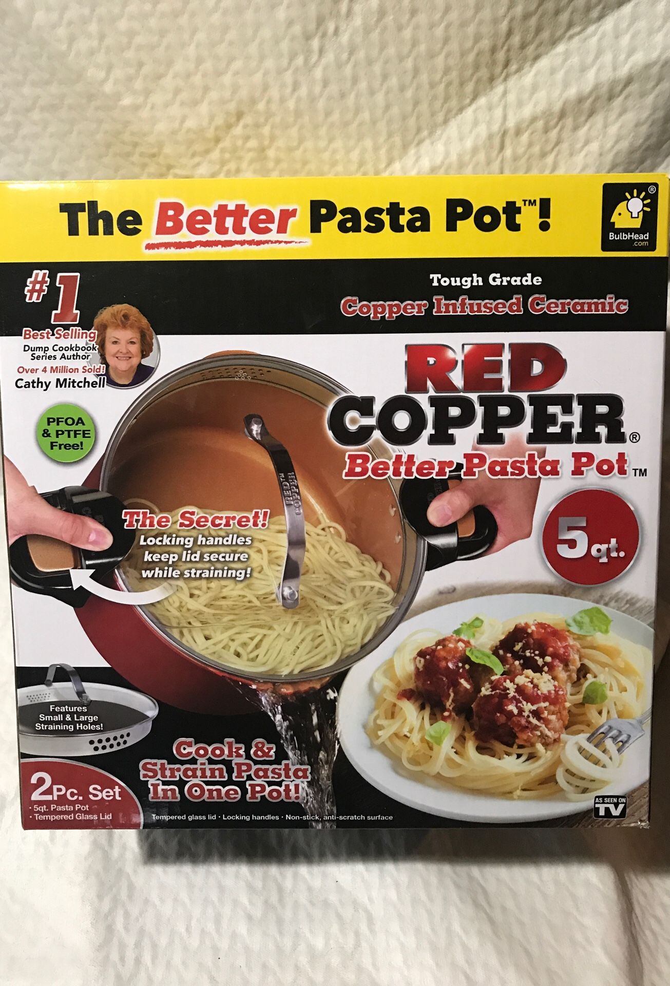 Red Copper Better Pasta Pot
