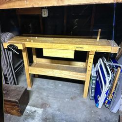 White Gate Wood Work Bench
