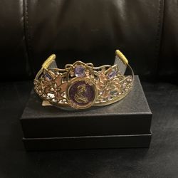 Disney Store - Rapunzel Tiara Metal Jeweled Gold Tone Crown