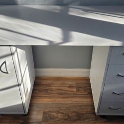 Table With 4 Drawers And Cabinet-Like New