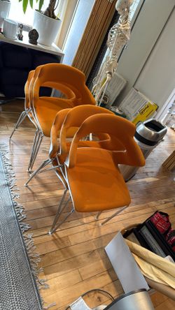 6 Orange Office Chairs