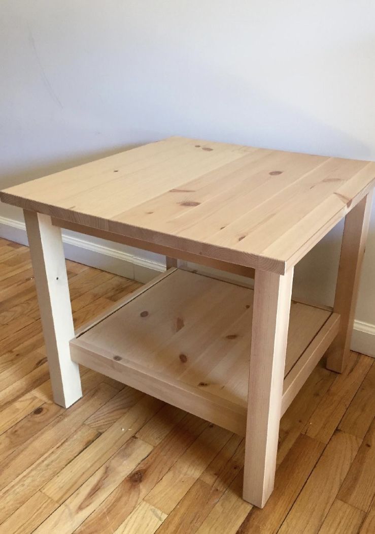 Set Of 2 IKEA Pine End Tables