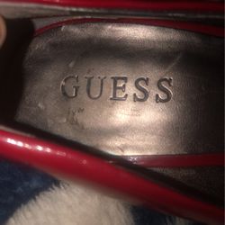 GUESS RED HIGH HEELS 