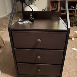 Amazon Basics Night Stand With Charging Ports