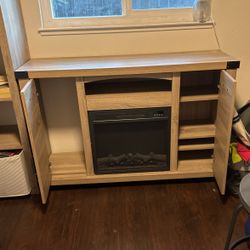 Tv Stand Fire Place With Storage 