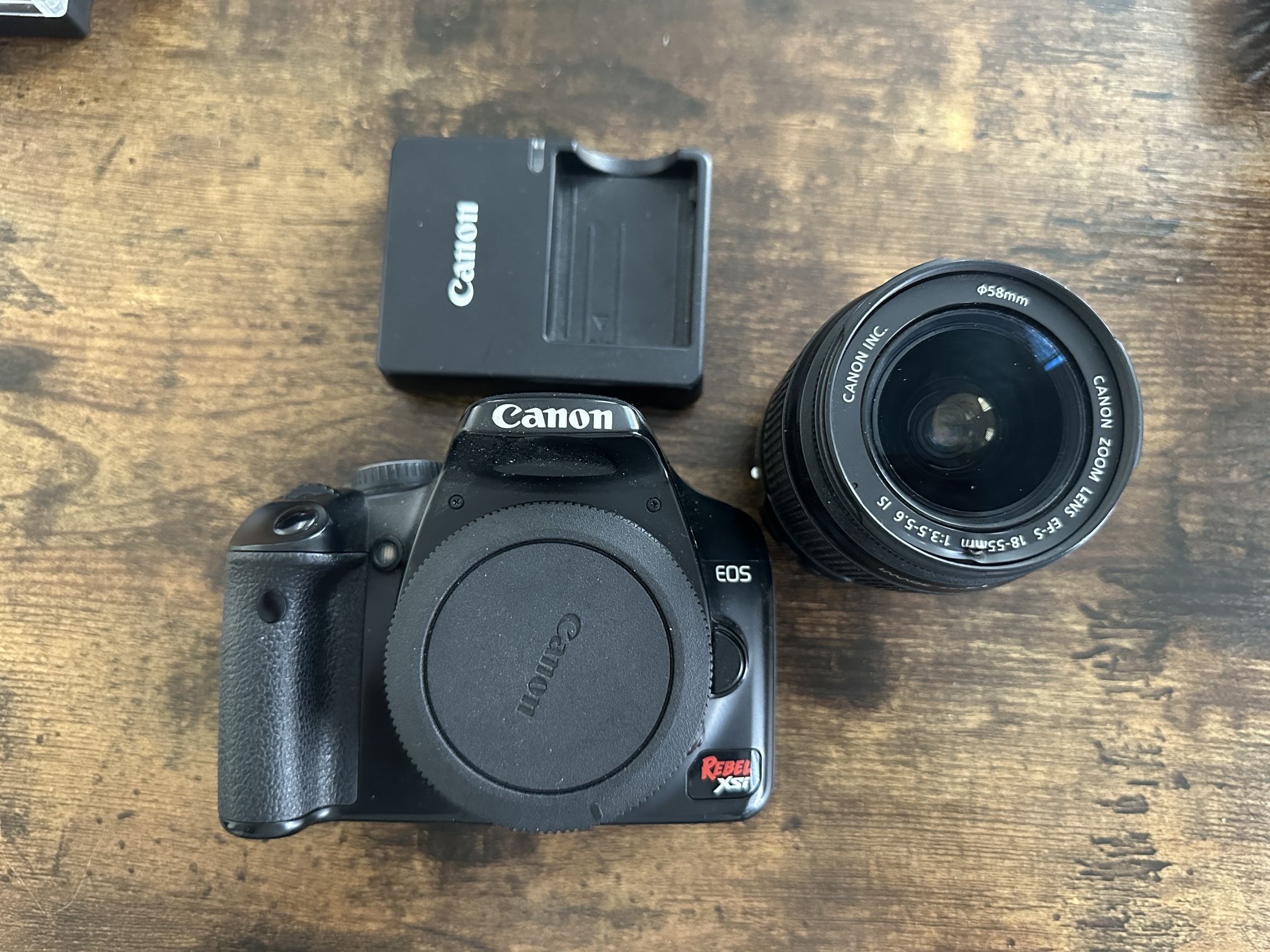 Canon Rebel XSi W/ Lens, Battery & SD Card