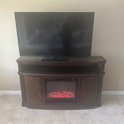 TV Stand With Electric Fireplace