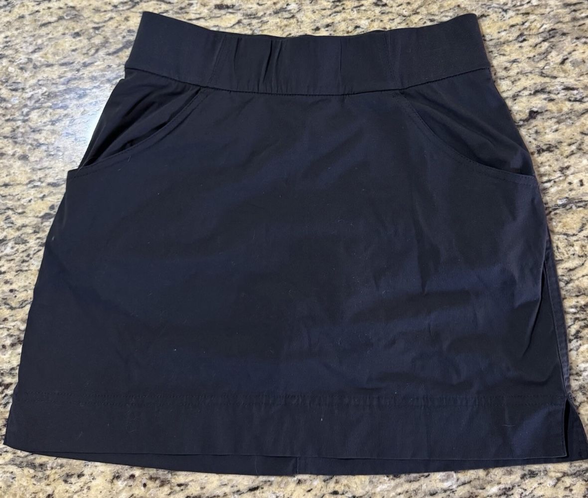 Woman’s Columbia Sz Small Black Golf Skort Skirt Shorts Active Wear 13.5 x 15.5 #skort #columbiaskort #fishingshorts #golfshorts #golfskort