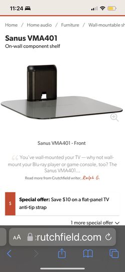Sanus On Wall Component Shelf 