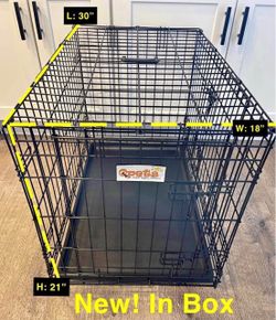 New 30” Dog Crate Medium New In Box Multiple Available