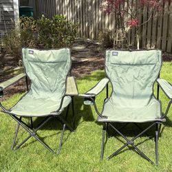 Folding camp chairs