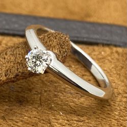 Tiffany Platinum Diamond Engagement Ring 