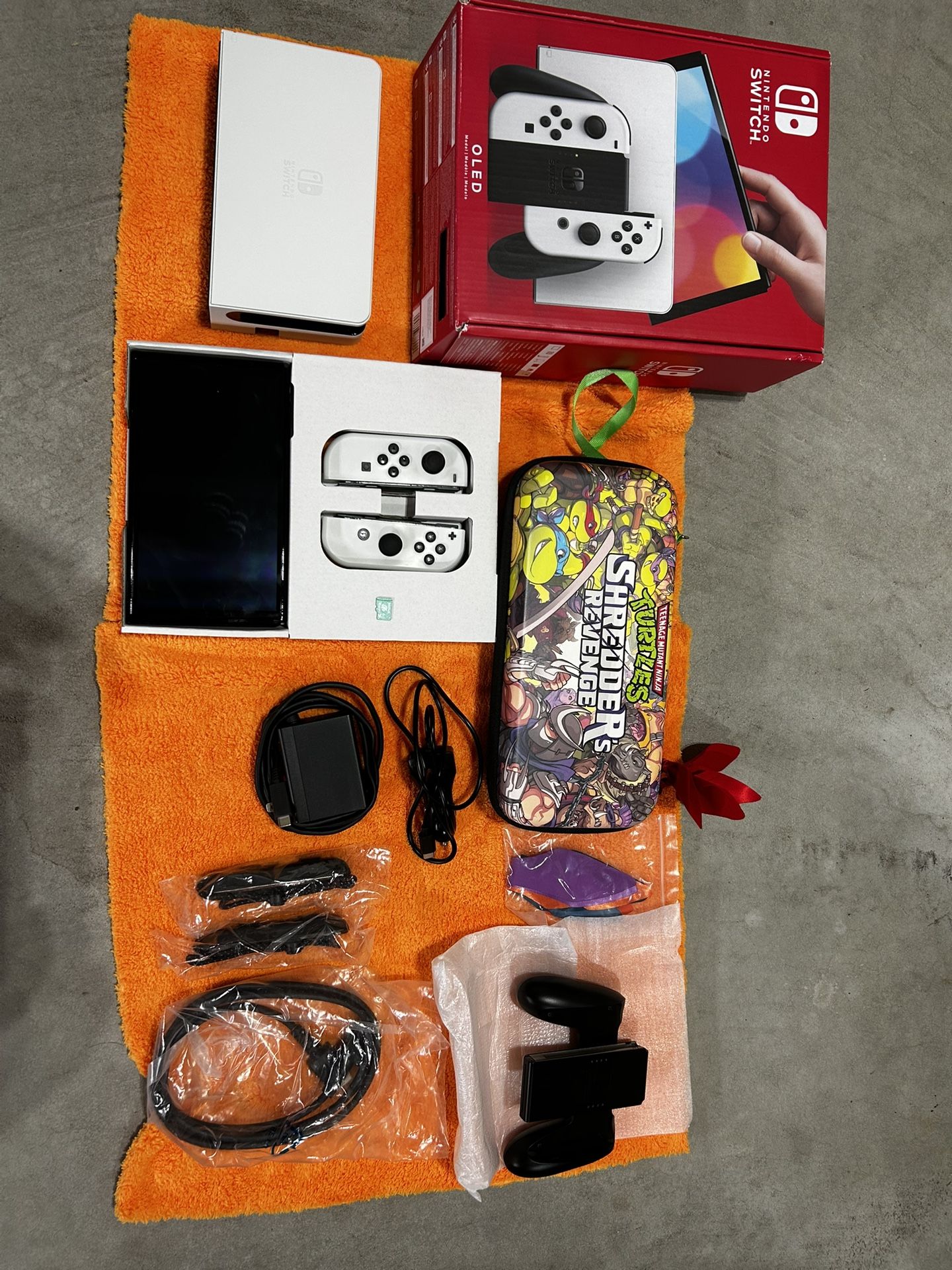 Nintendo Switch OLED w/ SD Card & Accessories