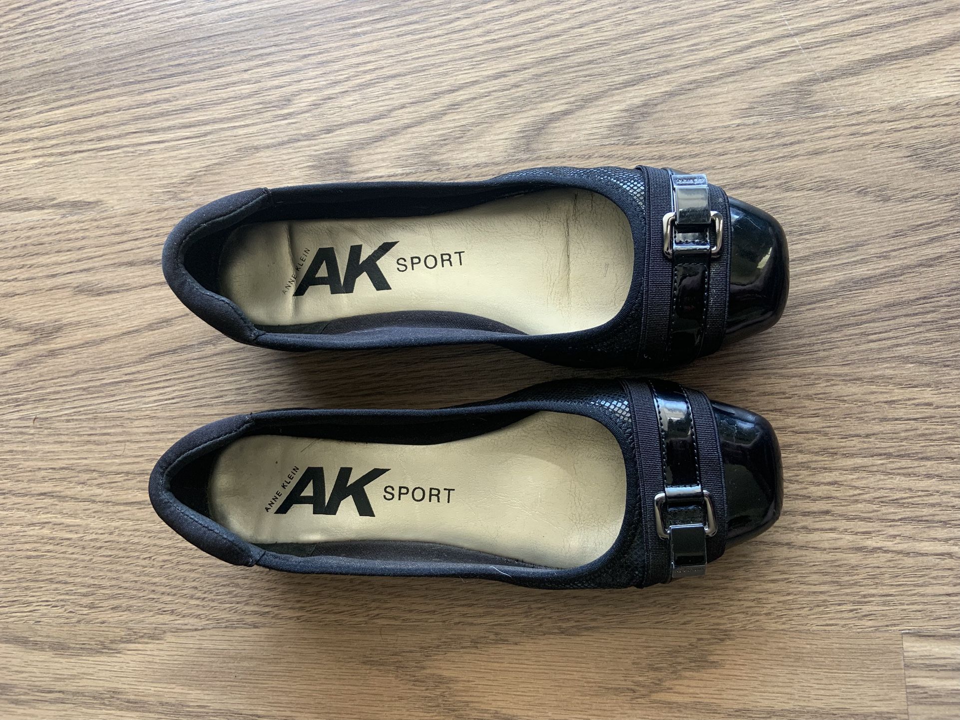 Anne Klein Black Ballet Flats