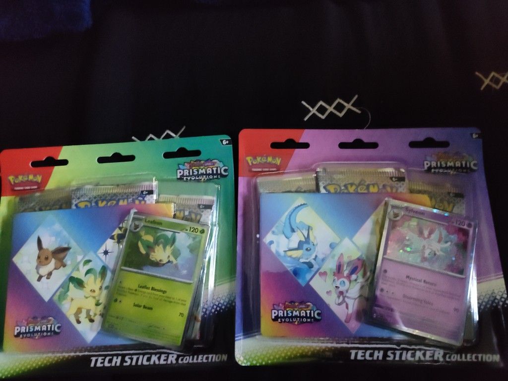 Prismatic evolutions tech sticker collection