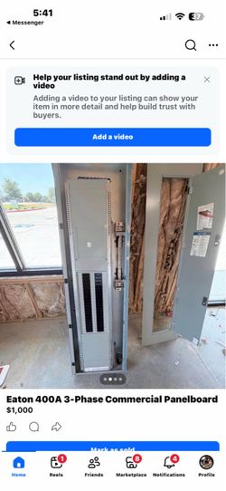 Eaton 400A 3-Phase Commercial Panelboard – 250A Max Section