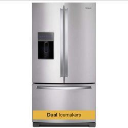 Whirlpool French Door Fridge 26.8 Cu Ft Stainless