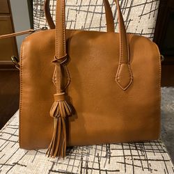 New Universal Thread Goods, Carmel Color Vegan Leather Satchel Bags for Women   