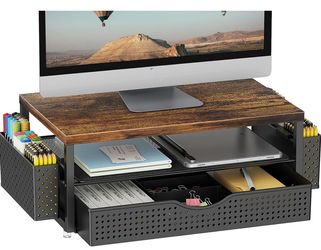 Monitor Stand Riser with Storage Drawer