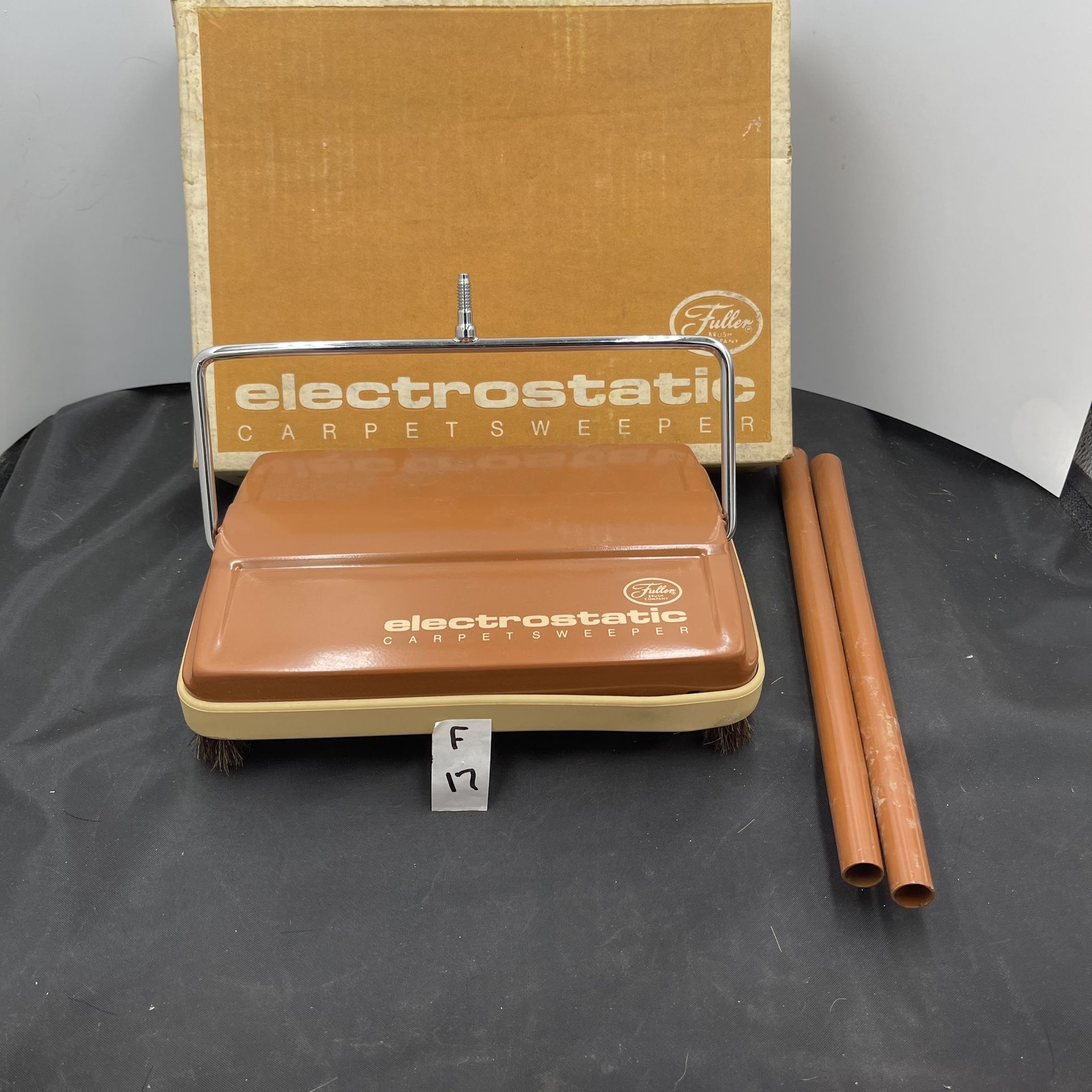 Fuller Electrostatic Vintage Floor Carpet Sweeper Hand Push Broom Parts(f17)