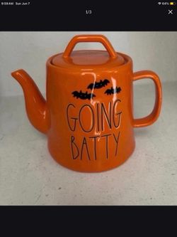 NEW RAE DUNN GOING BATTY TEAPOT