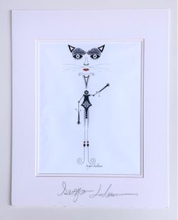 — Elegant Cat Illustration by Sergio Lalaian