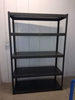 Disassembled Metal Storage Shelving Unit 5-Tier