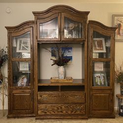 Vintage entertainment cabinet
