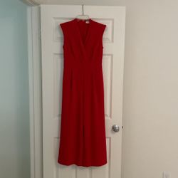Woman’s Red Jumpsuit, Size 4
