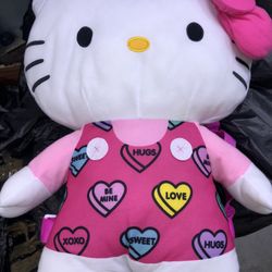 Hello Kitty Plush Backpack Jumbo Size Authentic Original
