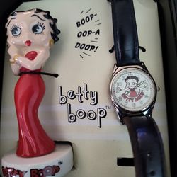 1995 fossil Betty Boop watch with collectable