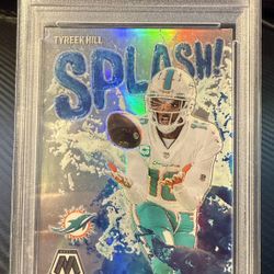 Tyreek Hill 2023 Mosaic Splash Silver PSA 8 (Pop 1) 
