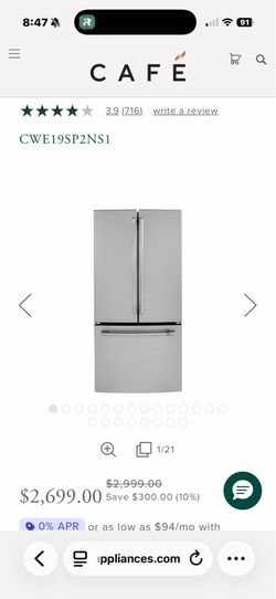 GE Cafe Refrigerator