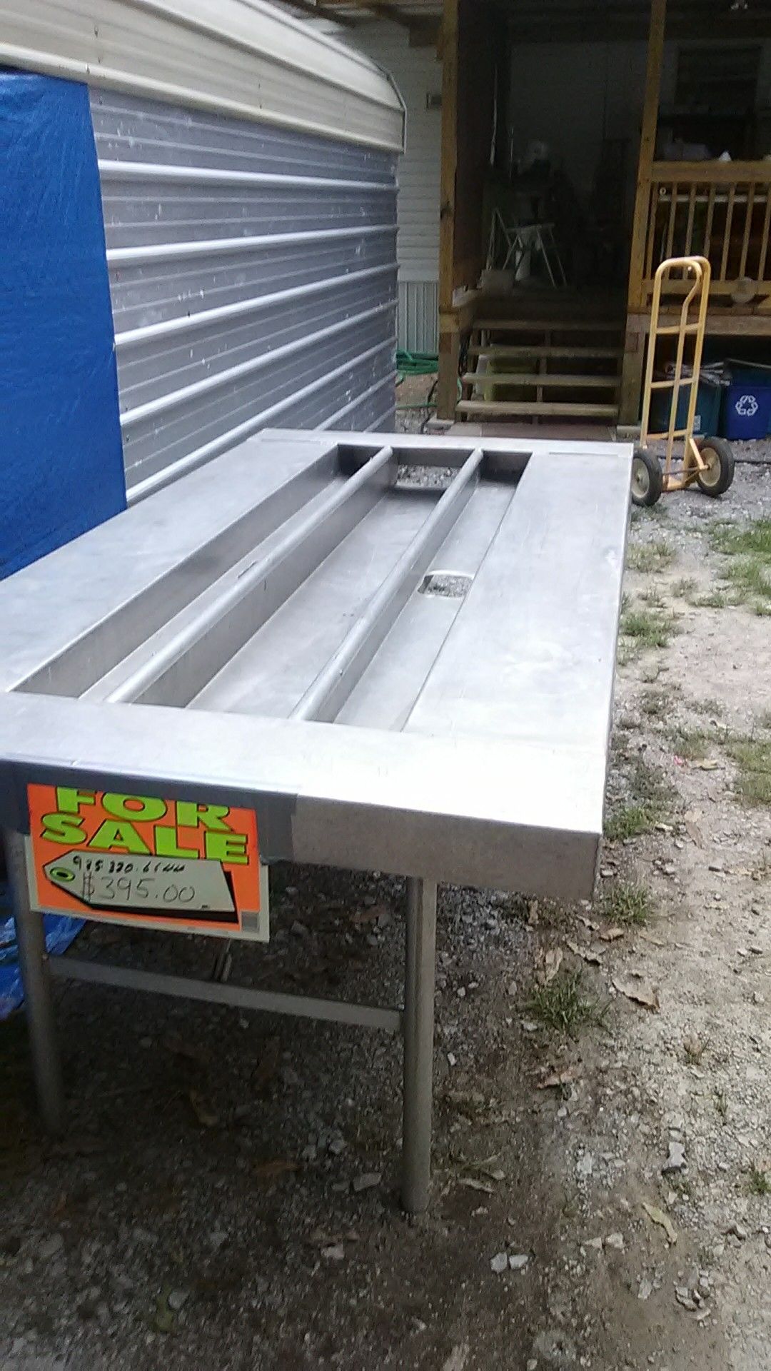 8' Aluminum crawfish table