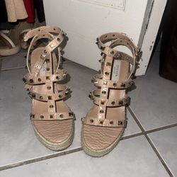Steven Nude Studded Platform Sandals – Women’s Size 6.5