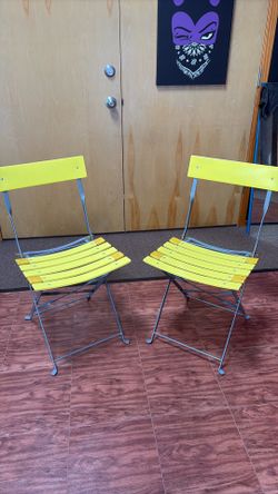 Metal outdoor chairs