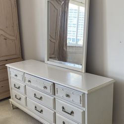 White Bedroom Dresser With Mirror