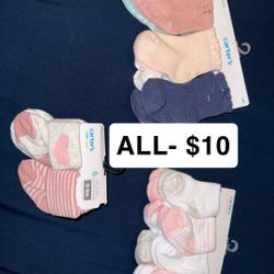 Baby Girl Socks 0-6 months